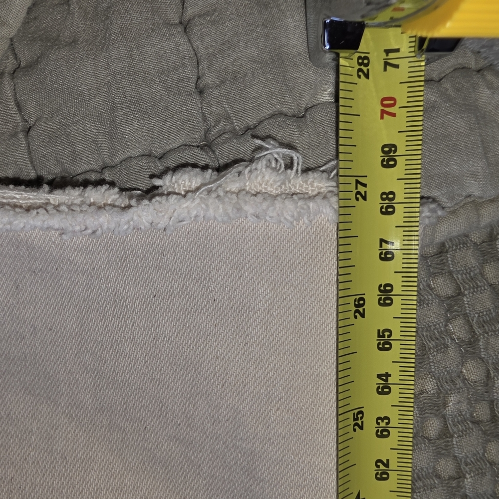 Zara Marine Wide-Leg Flare Jeans Cream Size 2 - Picture 11 of 11